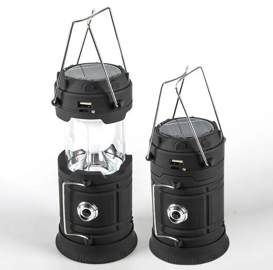 Portable Solar Camping Lantern - rechargeable LED emergency light