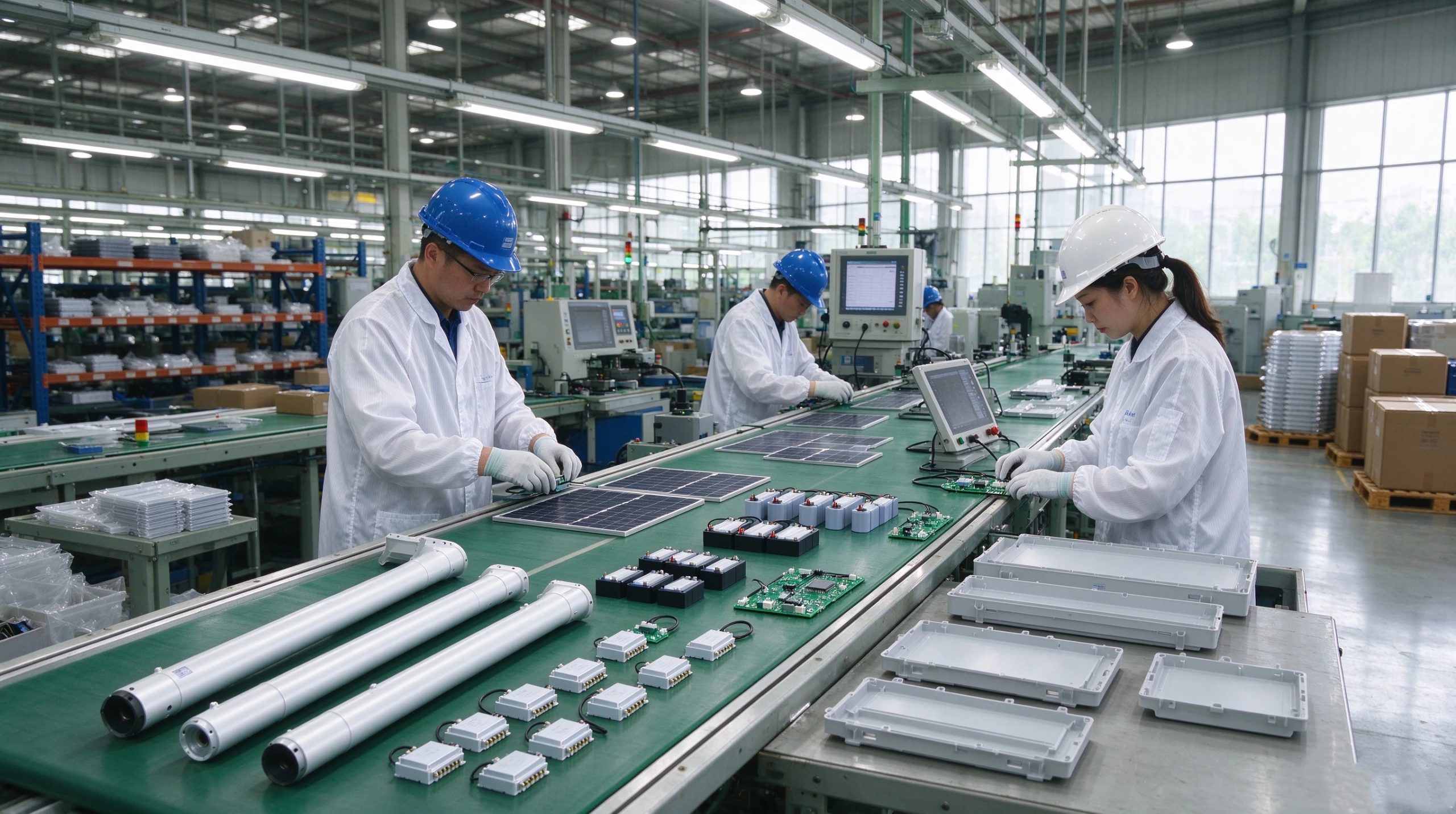 Solar Light Factory Assembly Line